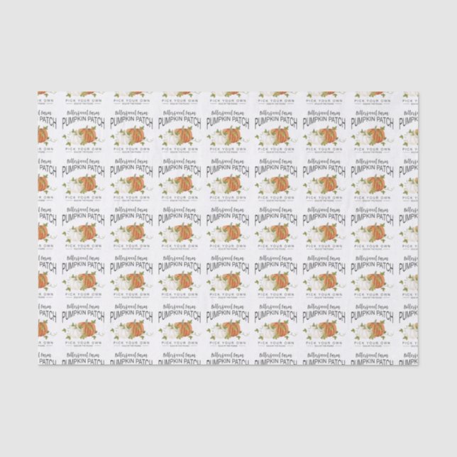 PAPIER MOUSSELINE PATCH CITROUILLE DE CHUTE (Recto)