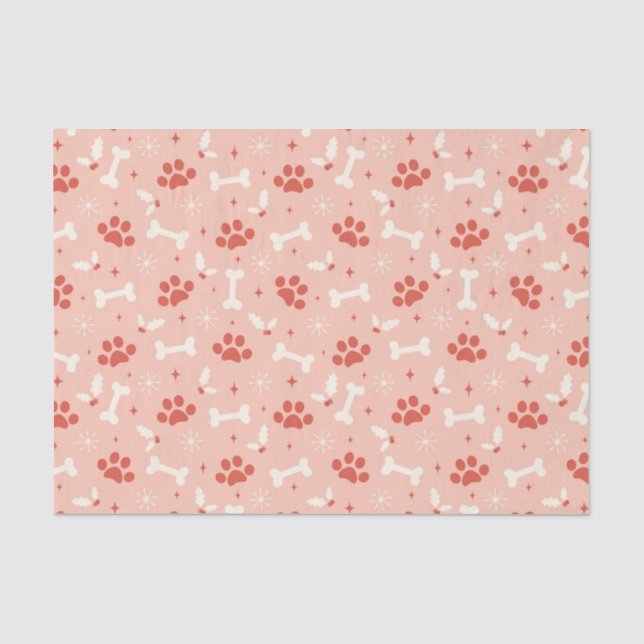 Papier Mousseline Pâtes et os de Noël Motif (Recto)