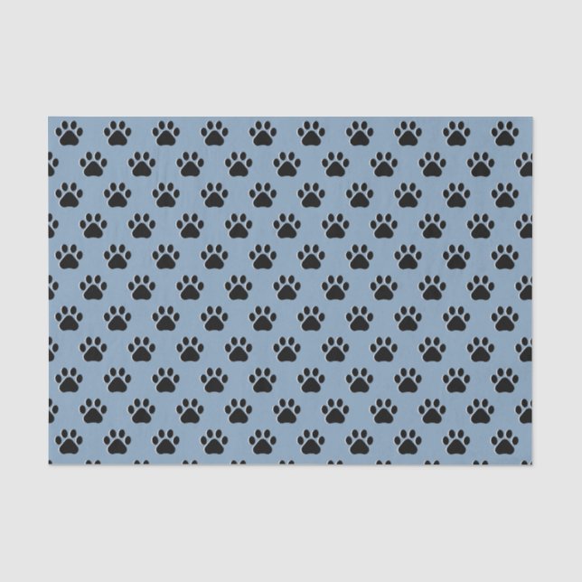 Papier Mousseline Pâtes noires mignonnes à chiens (Recto)