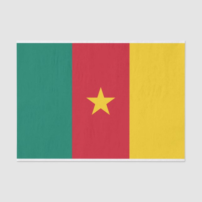 Papier Mousseline Patriotic Cameroon (Recto)
