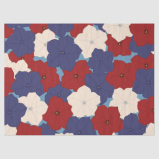 Papier Mousseline Patriotic Petunias
