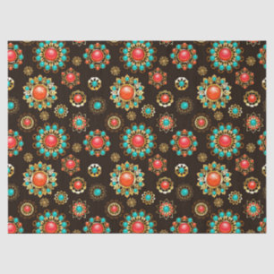 Papier Mousseline Pattern de Ethnic Brooches Seamless