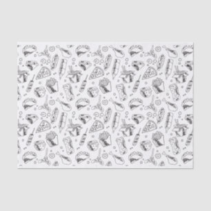 Papier Mousseline Patters de Hot Dog Chicken