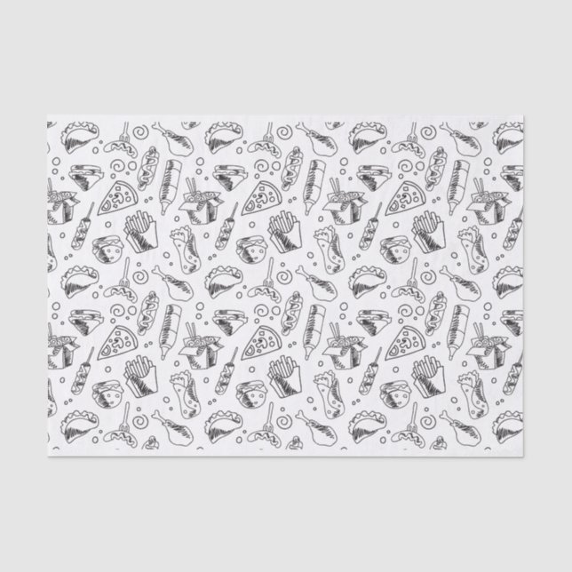 Papier Mousseline Patters de Hot Dog Chicken (Recto)