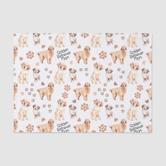 Papier Mousseline Patters de la mère de Golden Retriever (Recto)