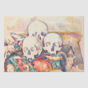Papier Mousseline Paul Cezanne - Aquarelle à trois crânes