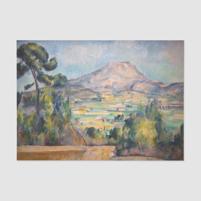 Papier Mousseline Paul Cezanne - Mont Sainte-Victoire (Recto)