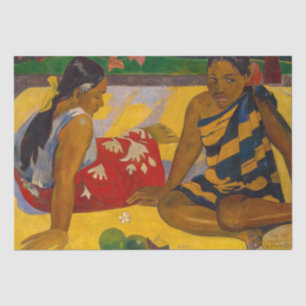 Papier Mousseline Paul Gauguin - Femmes tahitiennes / Parau Api