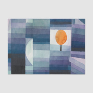 Papier Mousseline Paul Klee Messager de l'automne Bleu Moderne Abstr