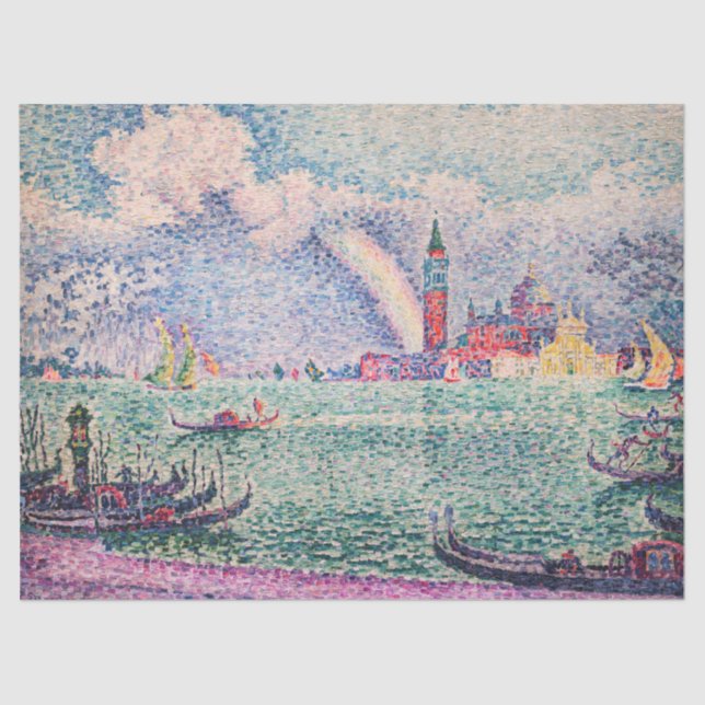 Papier Mousseline Paul Signac - Arc-en-ciel, Venise (Recto)