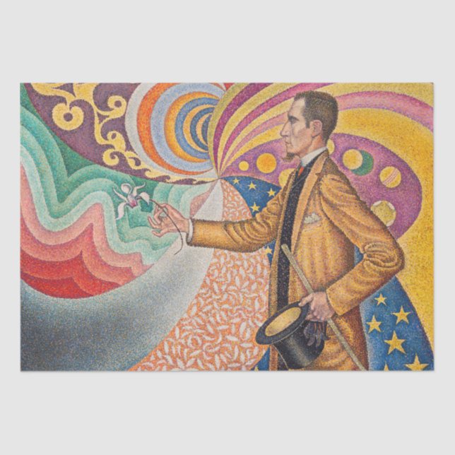 Papier Mousseline Paul Signac - Portrait de M Felix Feneon, Opus 217 (Recto)