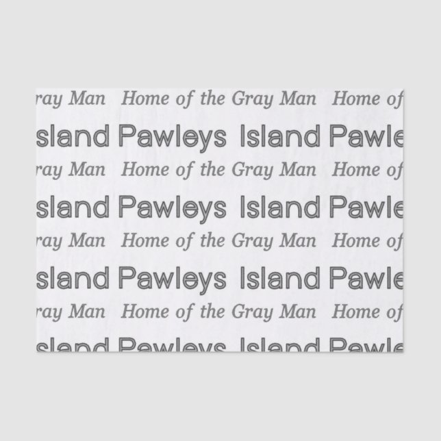 Papier Mousseline Pawleys Island Grey Man (Recto)