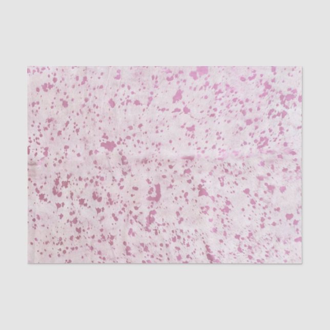 Papier Mousseline Pays de la vache blanche et rose Ouest (Recto)
