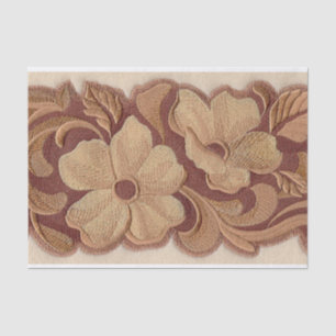 Papier Mousseline pays occidental de cow-girl beige brune mignonne