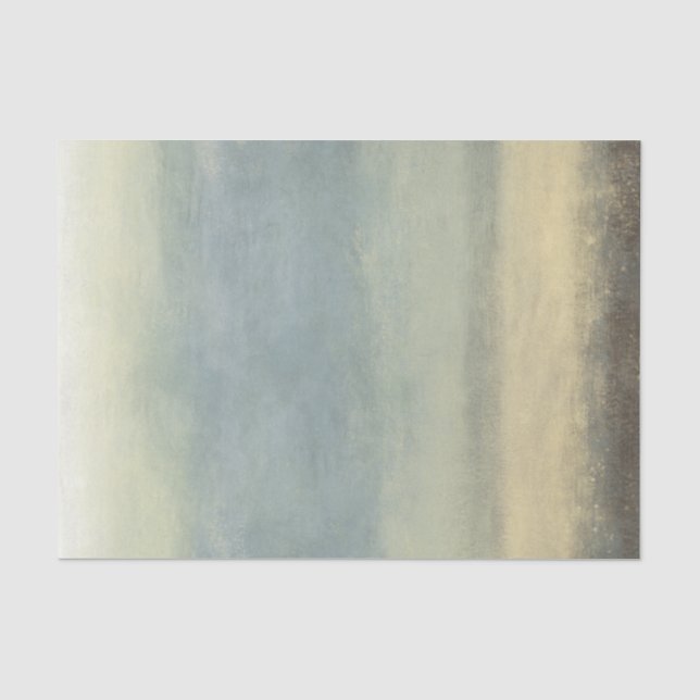 Papier Mousseline Paysage Abstrait avec ciel couvert (Recto)