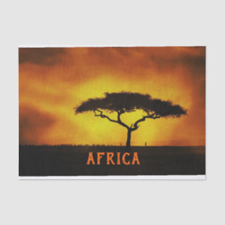 Papier Mousseline Paysage africain Arbre Acacia
