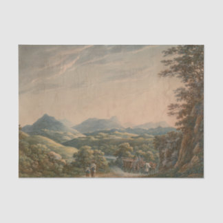 Papier Mousseline Paysage de montagne