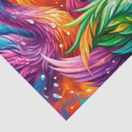 Papier Mousseline Paysage de rêve vibrant de cygne – Psychedelique B