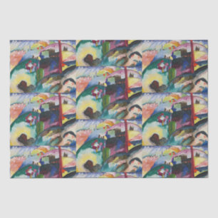Papier Mousseline Paysage de Wassily Kandinsky avec cheminée d'usine