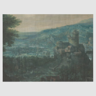 Papier Mousseline paysage italien
