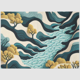 Papier Mousseline Paysage moderne