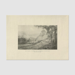 Papier Mousseline Paysage Sussex Arbres Ephémère Découpage