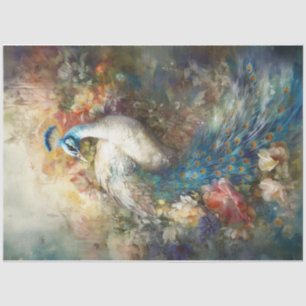 Papier Mousseline Peacock blanc