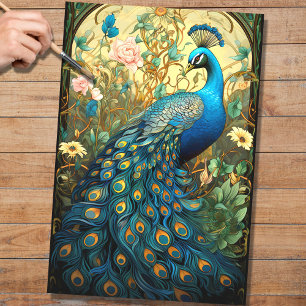 Papier Mousseline Peacock dans la tapisserie 3 papier découpage