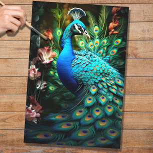Papier Mousseline Peacock en Tapisserie 2 Papier découpage