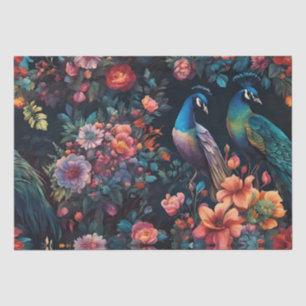 Papier Mousseline Peacock Garden Wallpaper Art