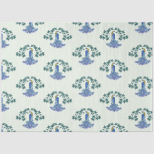 Papier Mousseline Peacocks ornementaux