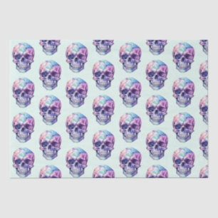 Papier Mousseline Peau bleu violet bleu clair Halloween vert