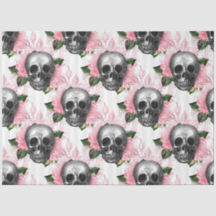 Papier Mousseline Peau rose Floral série Design 6