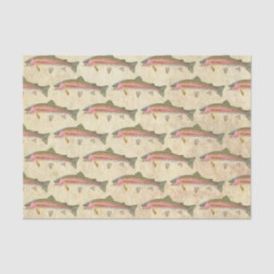 Papier Mousseline Pêche à la truite arc-en-ciel