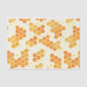 Papier Mousseline Peigne jaune