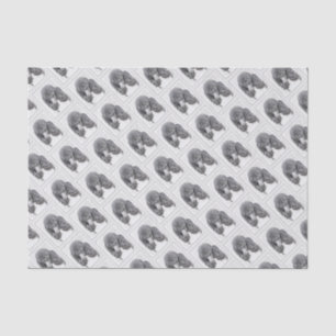 Papier Mousseline Peinture à paille noire standard - Art du chien