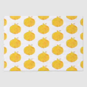 Papier Mousseline Peinture aquarelle citrouille
