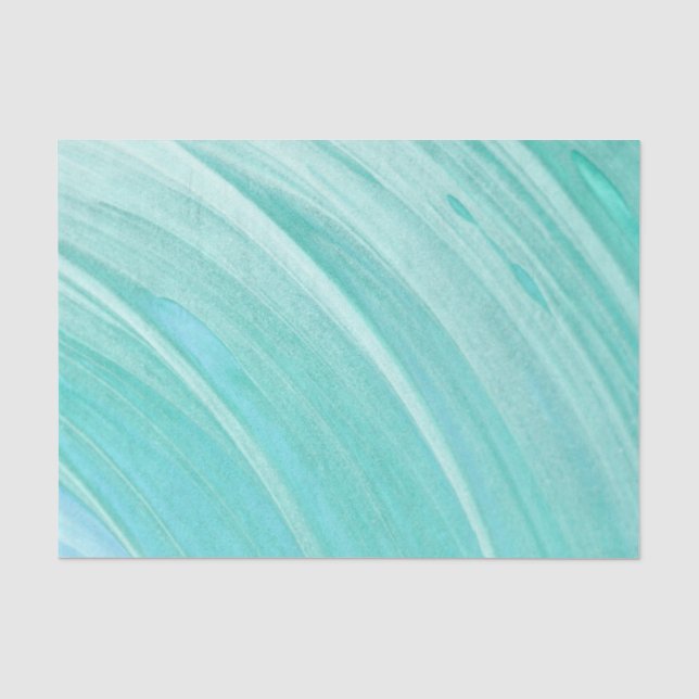 Papier Mousseline Peinture balayée par le vent bleue (Recto)