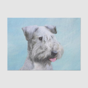Papier Mousseline Peinture Cesky Terrier - Cute Original Chien Art