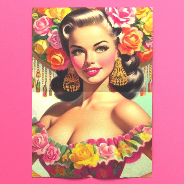 Papier Mousseline Peinture de beauté vintage (Créateur téléchargé)