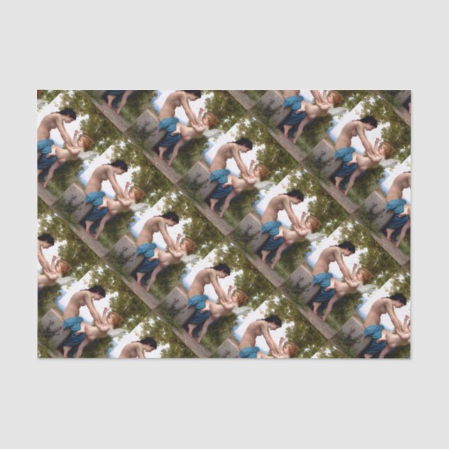 Papier Mousseline Peinture de Valentine Bouguereau (Recto)