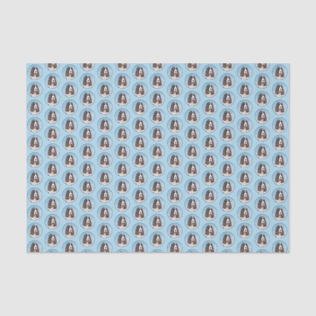Papier Mousseline Peinture espagnole Springer anglaise Peinture orig (Recto)