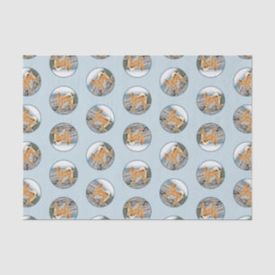Papier Mousseline Peinture finlandaise Spitz Seashore Peinture Chien