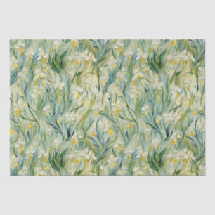 Papier Mousseline Peinture florale Starry Night d'inspiration textur