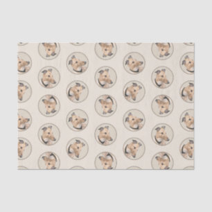 Papier Mousseline Peinture Greyhound Fawn mignonne Original Animal c
