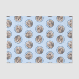 Papier Mousseline Peinture Havanaise Silver mignonne Artiste Pot Ori