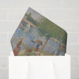 Papier Mousseline Peinture impressionniste de Seurat Après-midi calm