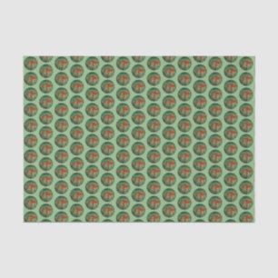 Papier Mousseline Peinture indienne de pinceau - Art Fleur original