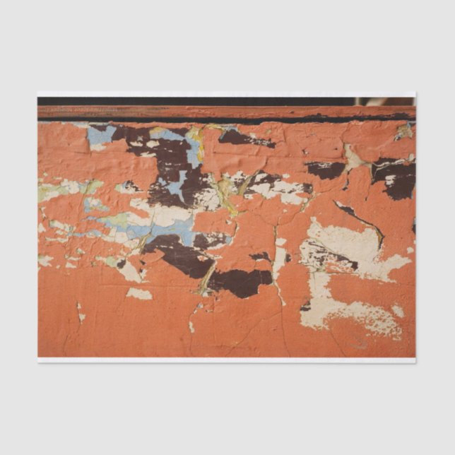 Papier Mousseline Peinture rouge Grunge en relief loft urbain do-it- (Recto)