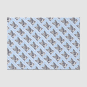 Papier Mousseline Peinture Suédoise Vallhund - Cute Original Chien A